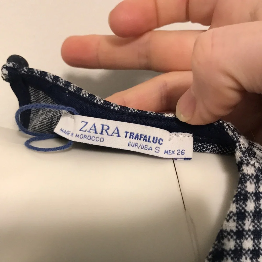 Zara trafulac gingham romper play suit - Picture 7 of 7